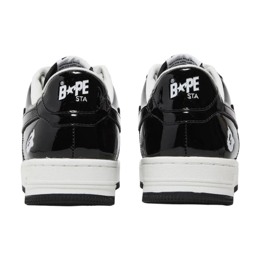 A Bathing Ape Bape Sta Low Black White Meezan