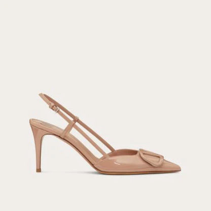 Valentino Beige Lace-up Heel