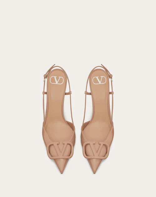 Valentino Beige Lace-up Heel
