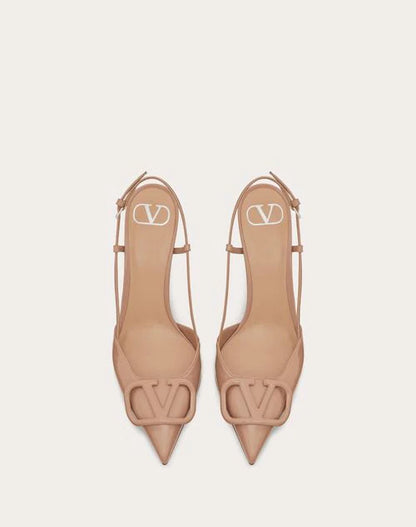Valentino Beige Lace-up Heel
