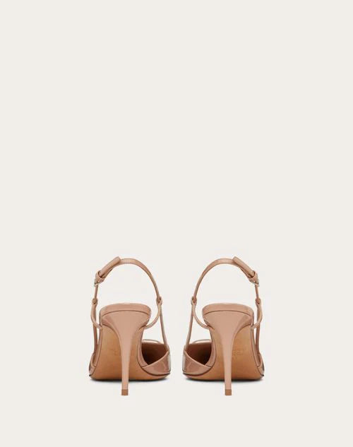 Valentino Beige Lace-up Heel