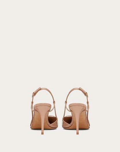 Valentino Beige Lace-up Heel