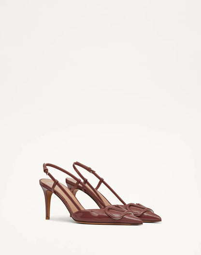 Valentino Brown Lace-up Heel