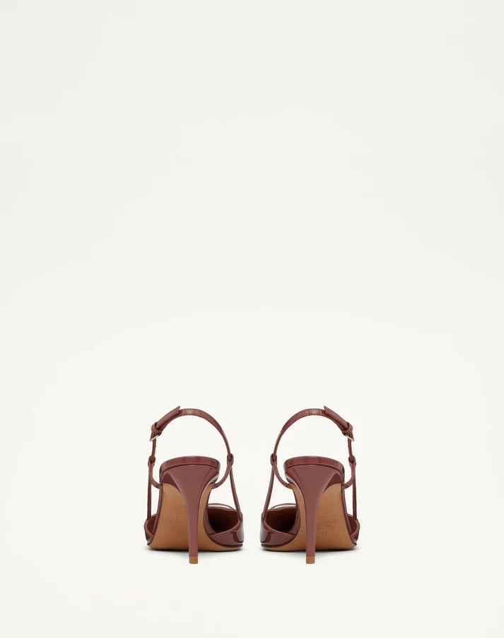 Valentino Brown Lace-up Heel