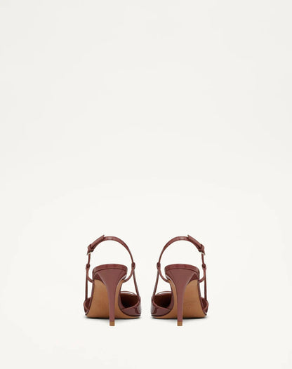 Valentino Brown Lace-up Heel