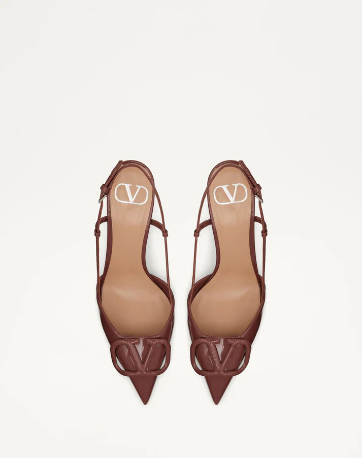Valentino Brown Lace-up Heel