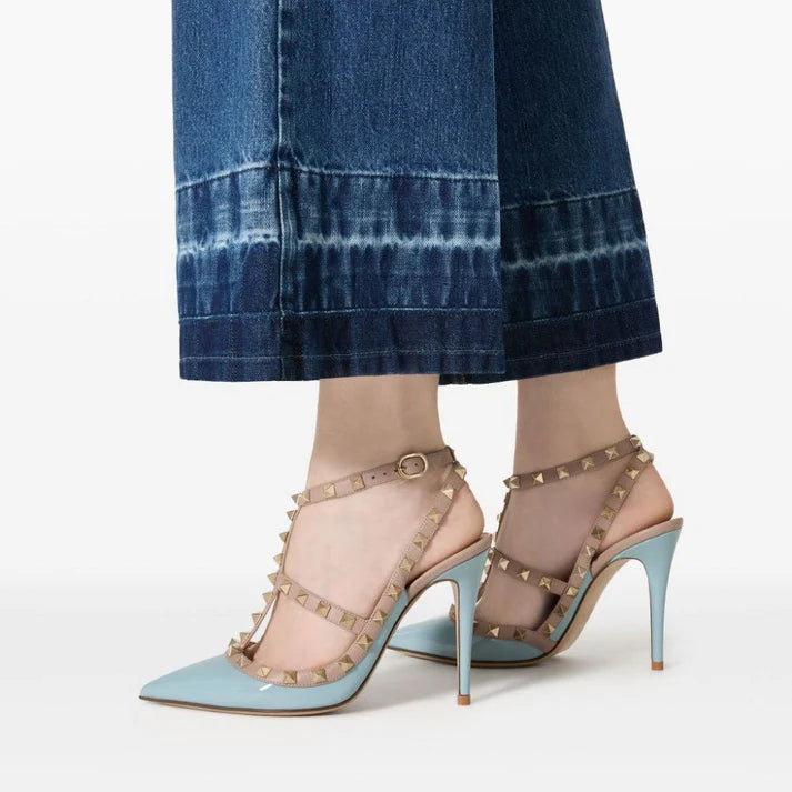 Valentino Garavani Rockstud Blue Pumps