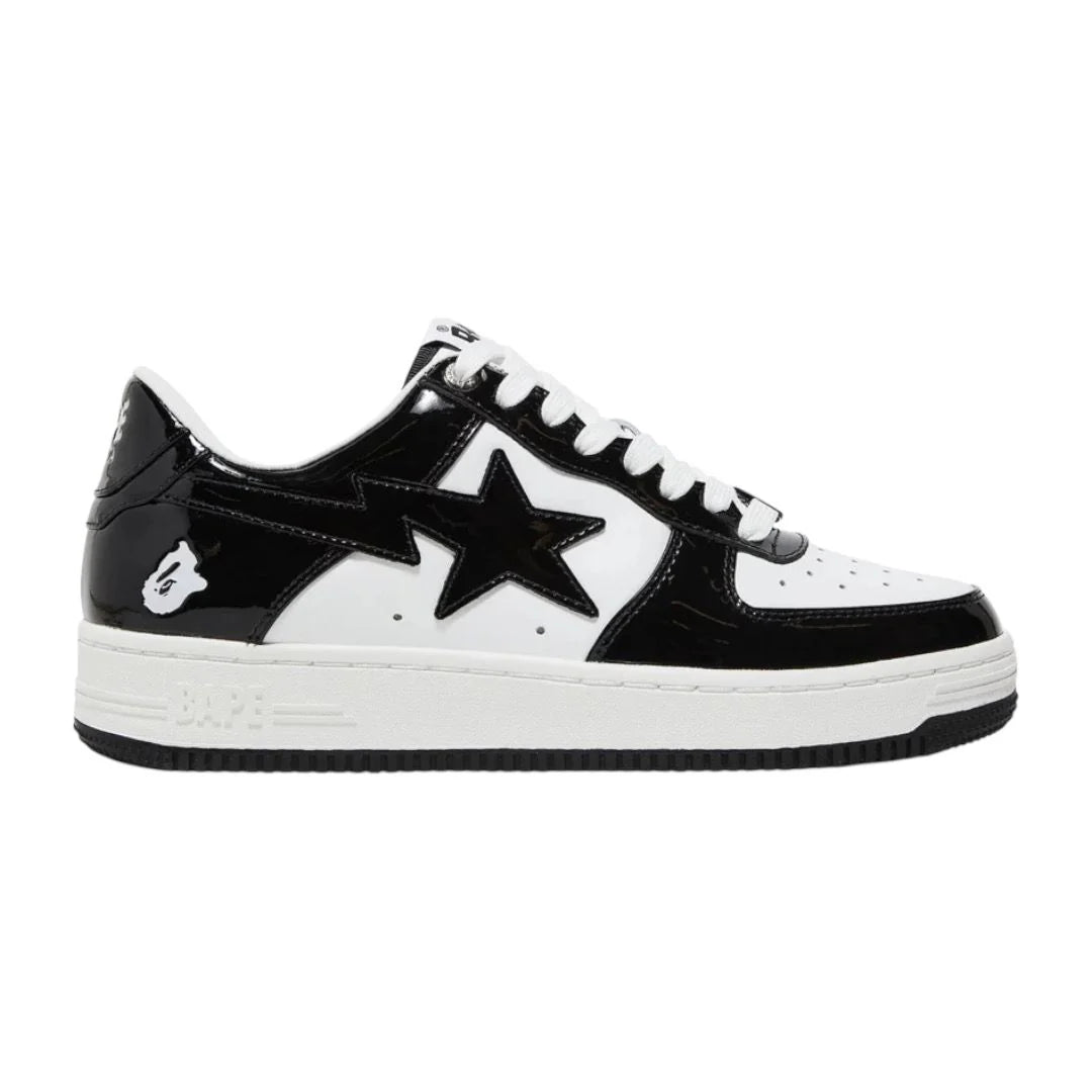 A Bathing Ape Bape Sta Low Black White Meezan