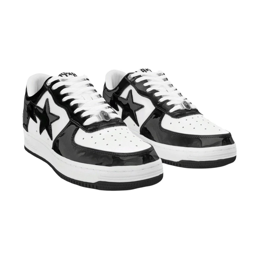A Bathing Ape Bape Sta Low Black White Meezan